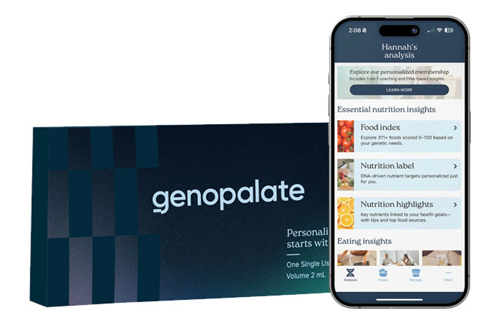 At-home DNA saliva test kit for personalized nutrition analysis from GenoPalate
