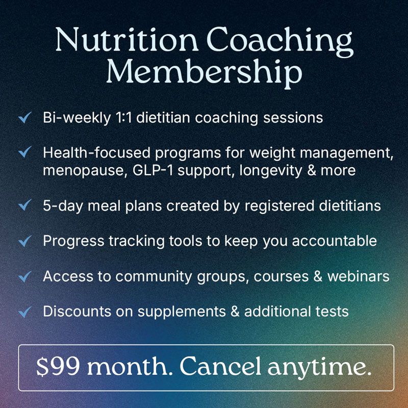 Genetic Nutrition Analysis + Nutrition Coaching Membership