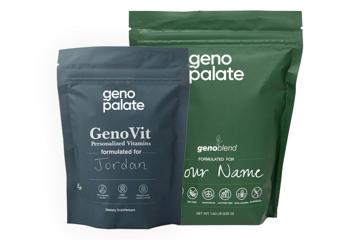 Personalized supplement plan informed by DNA, blood biomarkers, and lifestyle data