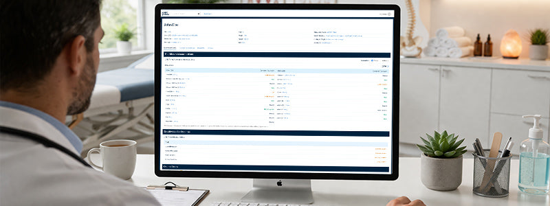 Provider reviewing actionable nutrition insights through the GenoPalate platform